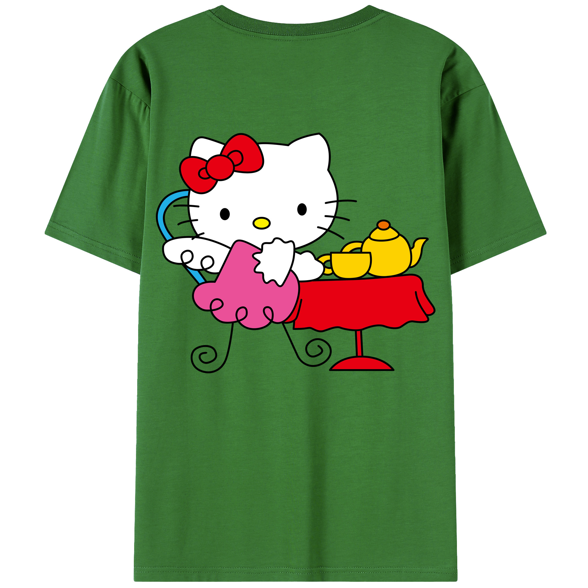（画像用） Hello Kitty ハローキティ レディース半袖Tシャツ(バックプリント)